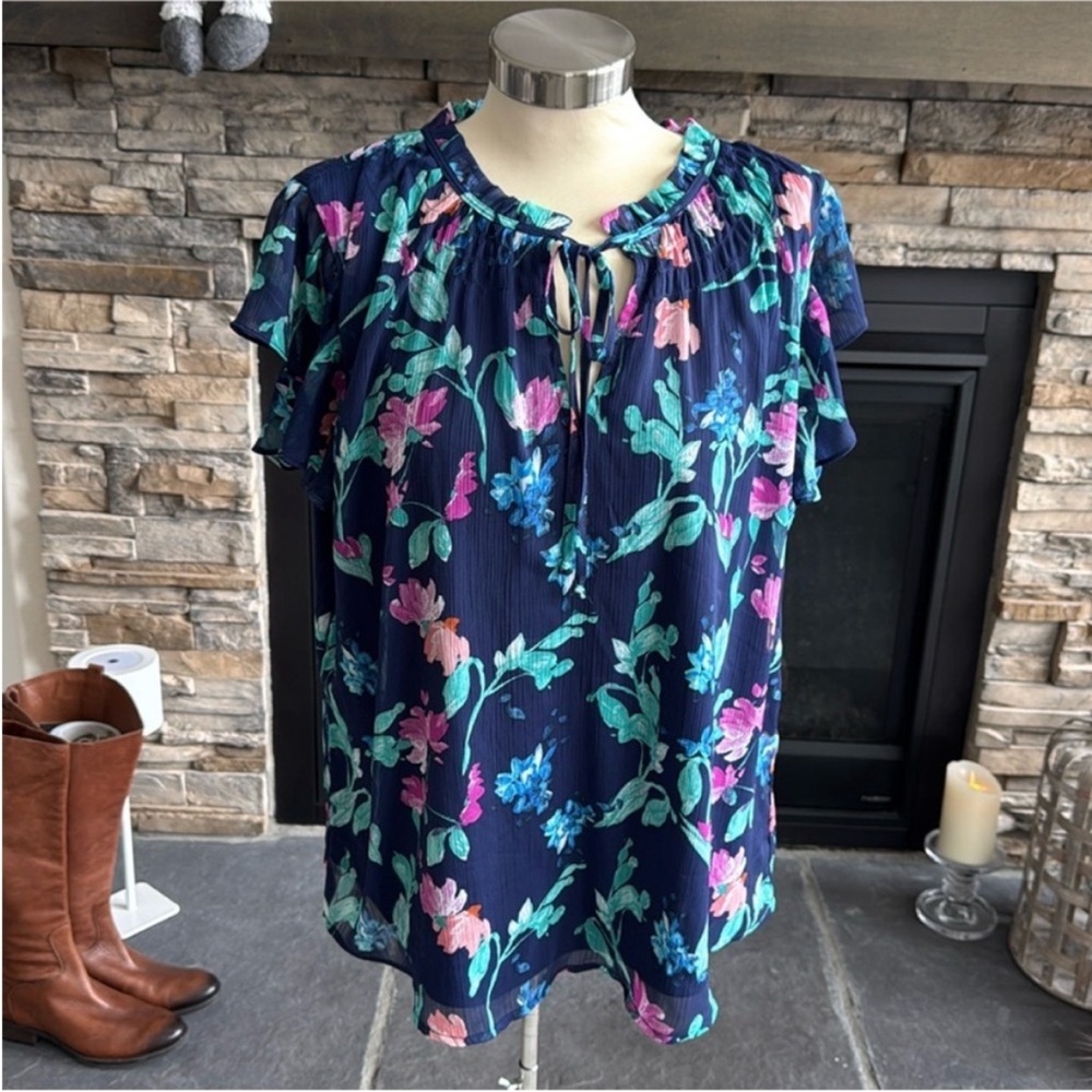 Fortune + Ivy Crystal Relaxed Blouse